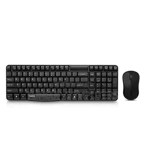 Rapoo Wireless Keyboard Mouse X1810 - Black