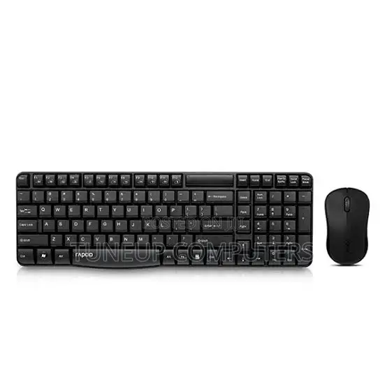 Rapoo Wireless Keyboard Mouse X1810 - Black