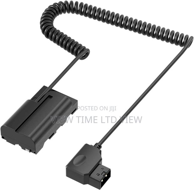 D-Tap to Np-F550 Dummy Battery Coiled Power Cable