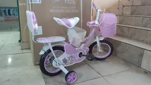 Pinky Design Kids Bike - Size 12" Wheel With Support Trainers