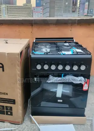 Marble Mika Standing Cooker 58 X 58 Cm 3gas + 1electric Hotplate