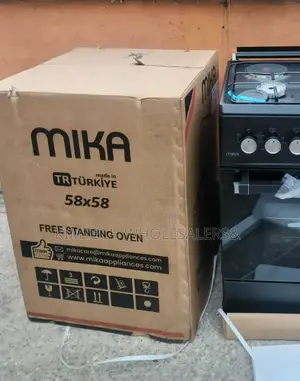 Marble Mika Standing Cooker 58 X 58 Cm 3gas + 1electric Hotplate
