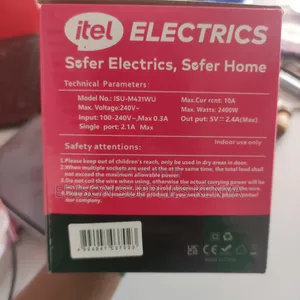 Itel Power Socket, Cube Extension Multi Plug Adapter, Surge Protection