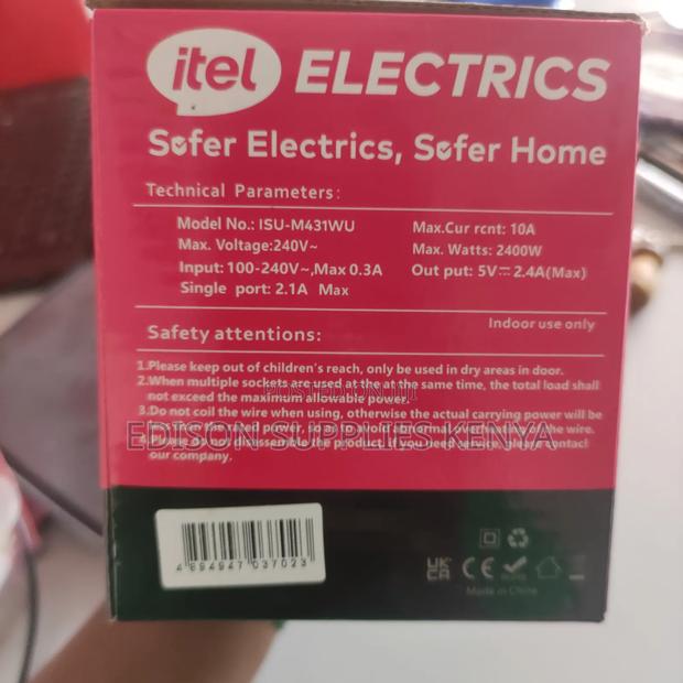 Itel Power Socket, Cube Extension Multi Plug Adapter, Surge Protection - thumbnail 5