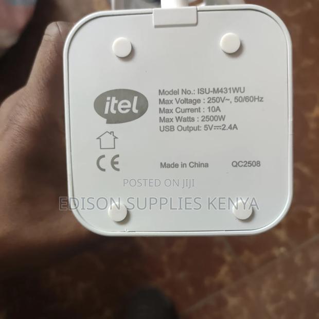 Itel Power Socket, Cube Extension Multi Plug Adapter, Surge Protection - thumbnail 3