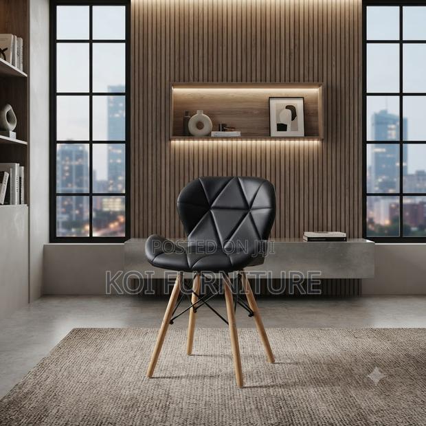 Dining Chairs; Black Butterfly Style Eames Chairs - thumbnail 5