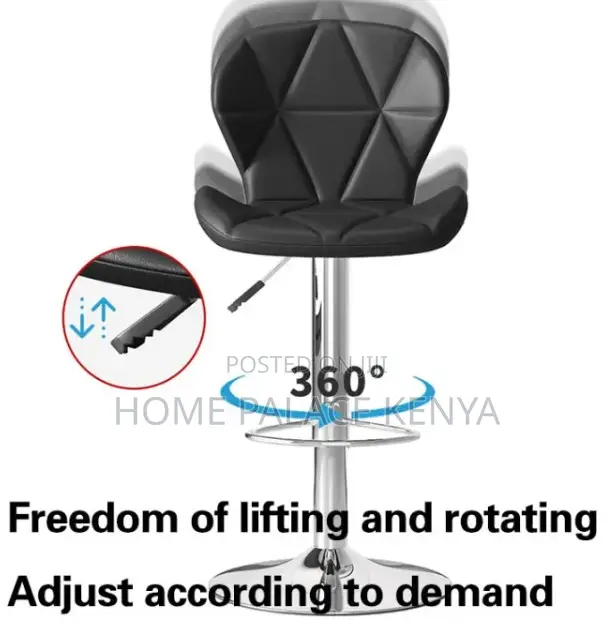 Bar Stool: High Swivel Dining Chairs With Quilted Back