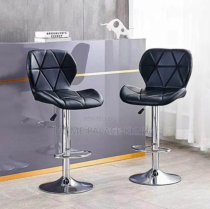 Bar Stool: High Swivel Dining Chairs With Quilted Back