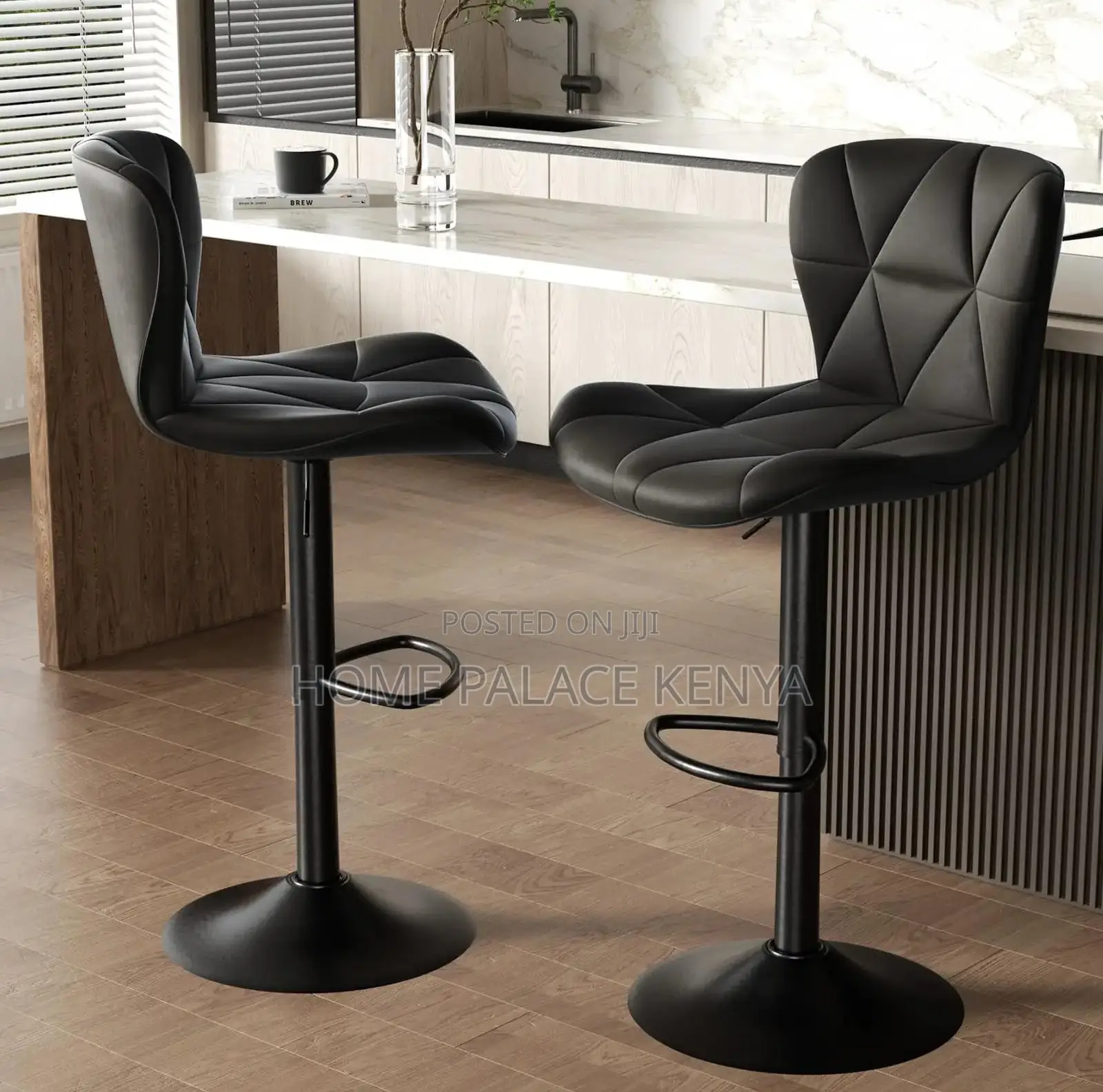 Bar Stool: High Swivel Dining Chairs With Quilted Back