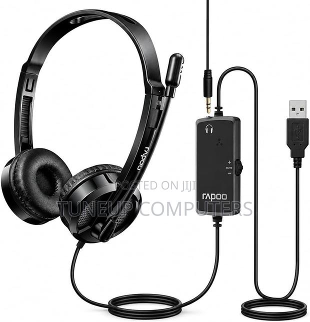 Rapoo Wired Stereo Headphone 3.5 Mm Jack - H120