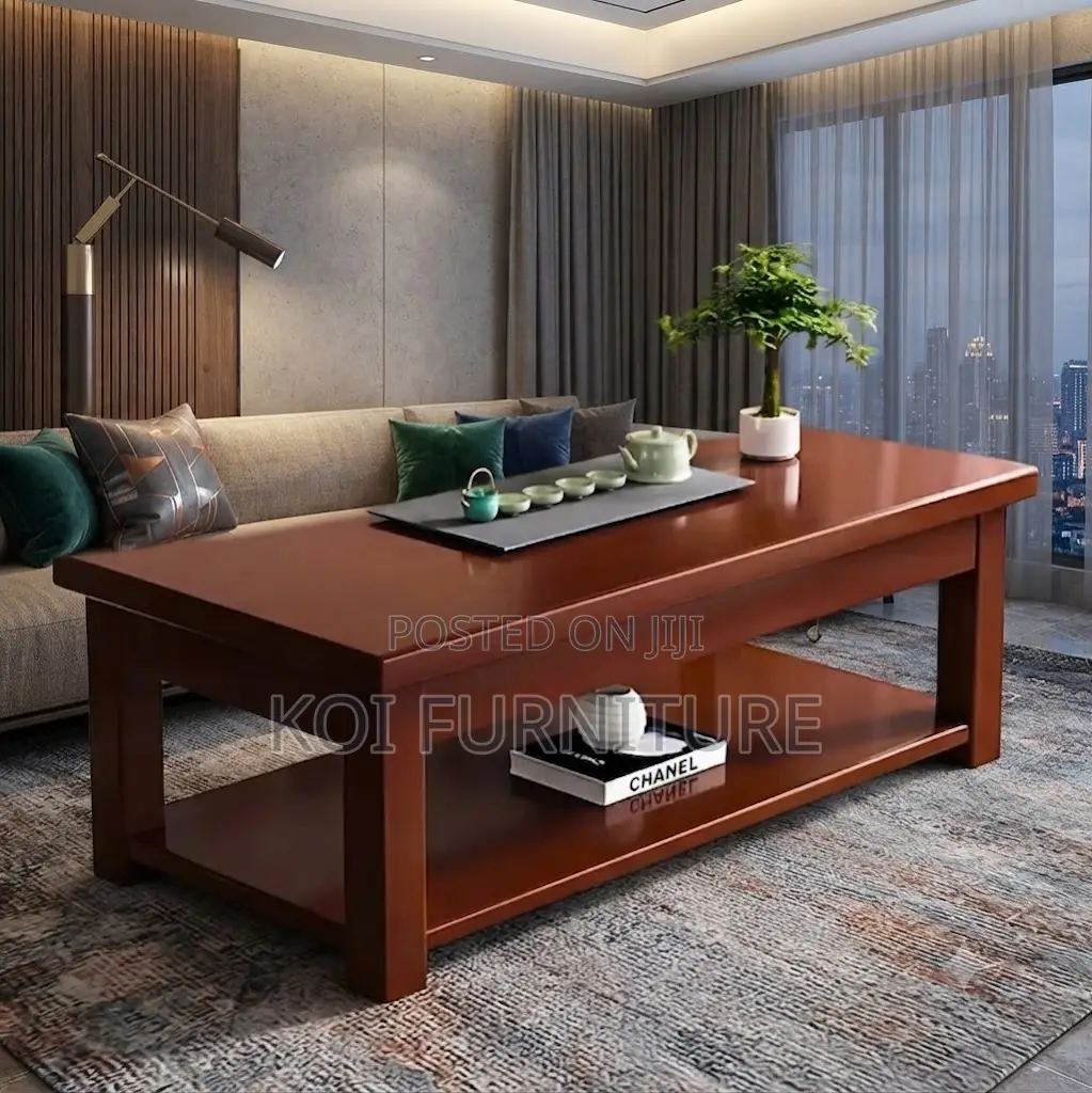 Coffee Table; Mahogany Home Office Livingroom Reception Coffee Table