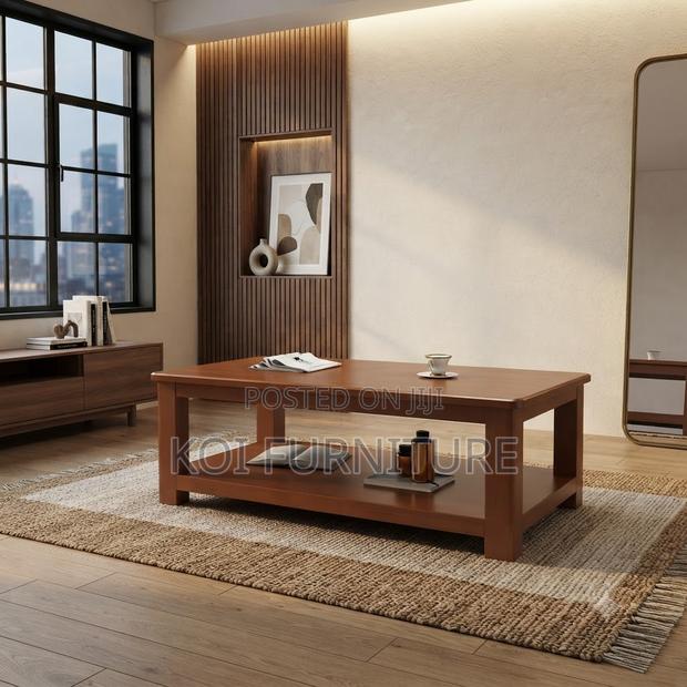 Coffee Table; Mahogany Home Office Livingroom Reception Coffee Table - thumbnail 5
