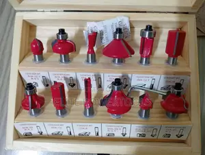 12pcs Tungsten Carbide Router Bit Set 8mm Shank With Wooden Storage