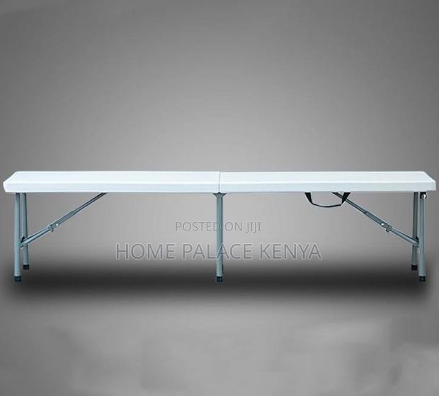 Outdoor Bench: Plastic Panel Outdoor Bench With Carrying Handle - thumbnail 2