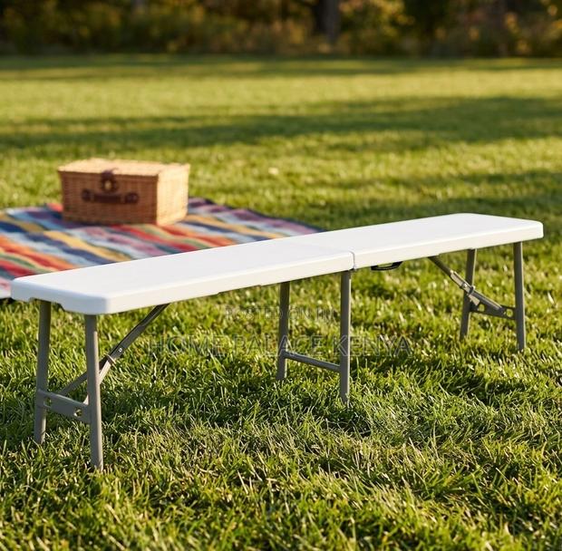 Outdoor Bench: Plastic Panel Outdoor Bench With Carrying Handle - thumbnail 10