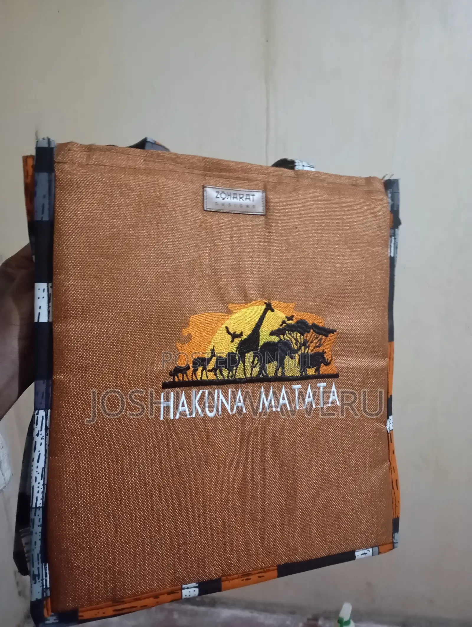 Ankara Jute Tote Bag