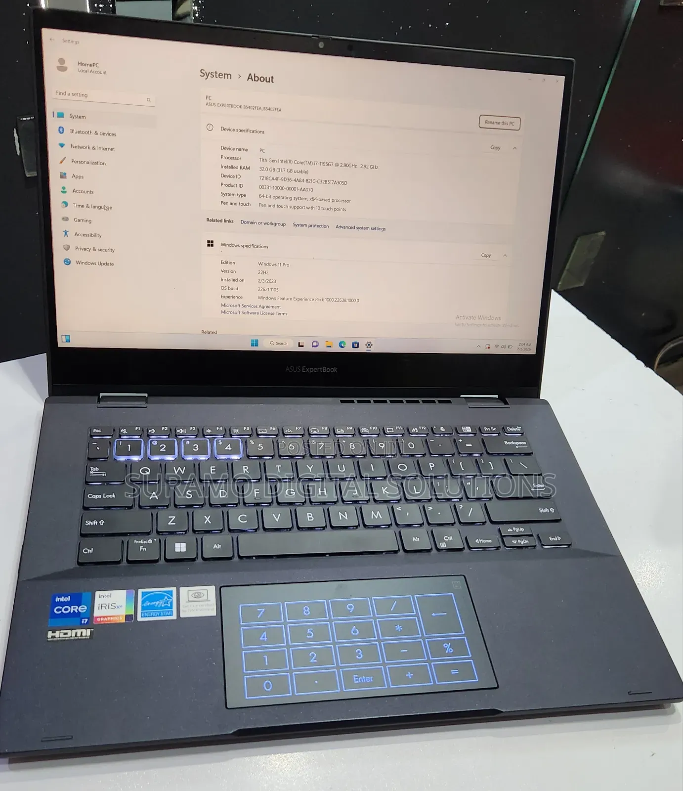 Laptop Asus ExpertBook B5 32GB Intel Core i7 SSD 1T