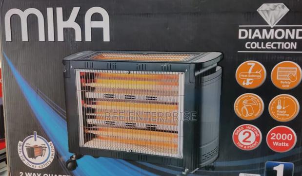 Mika Mh302 - 2 Way Quartz Heater, 2000w - Grey - thumbnail 2