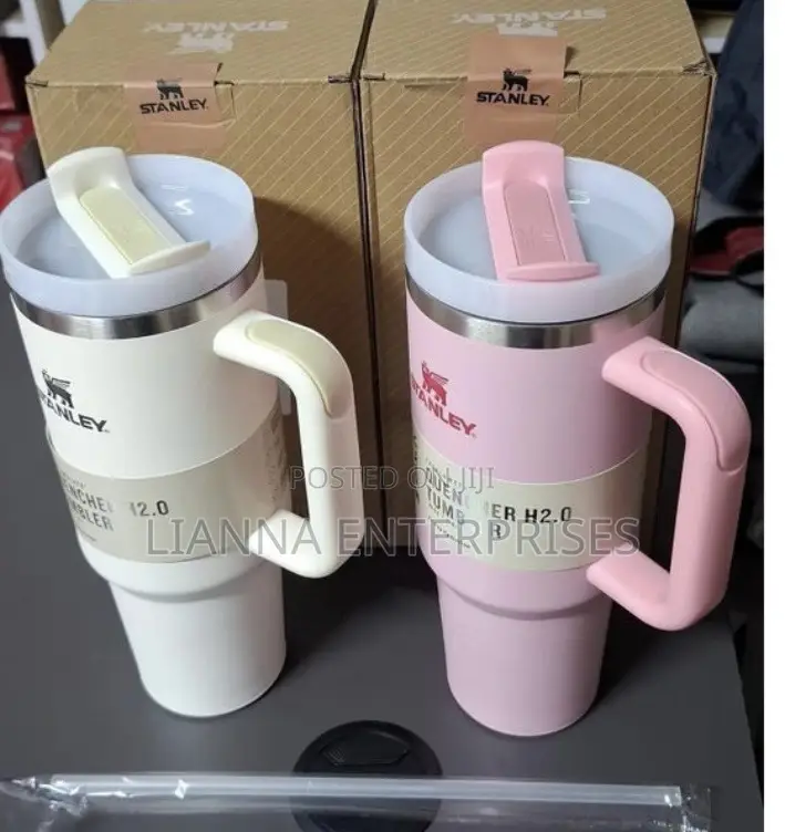 Plain Color Floral Stanely Cup