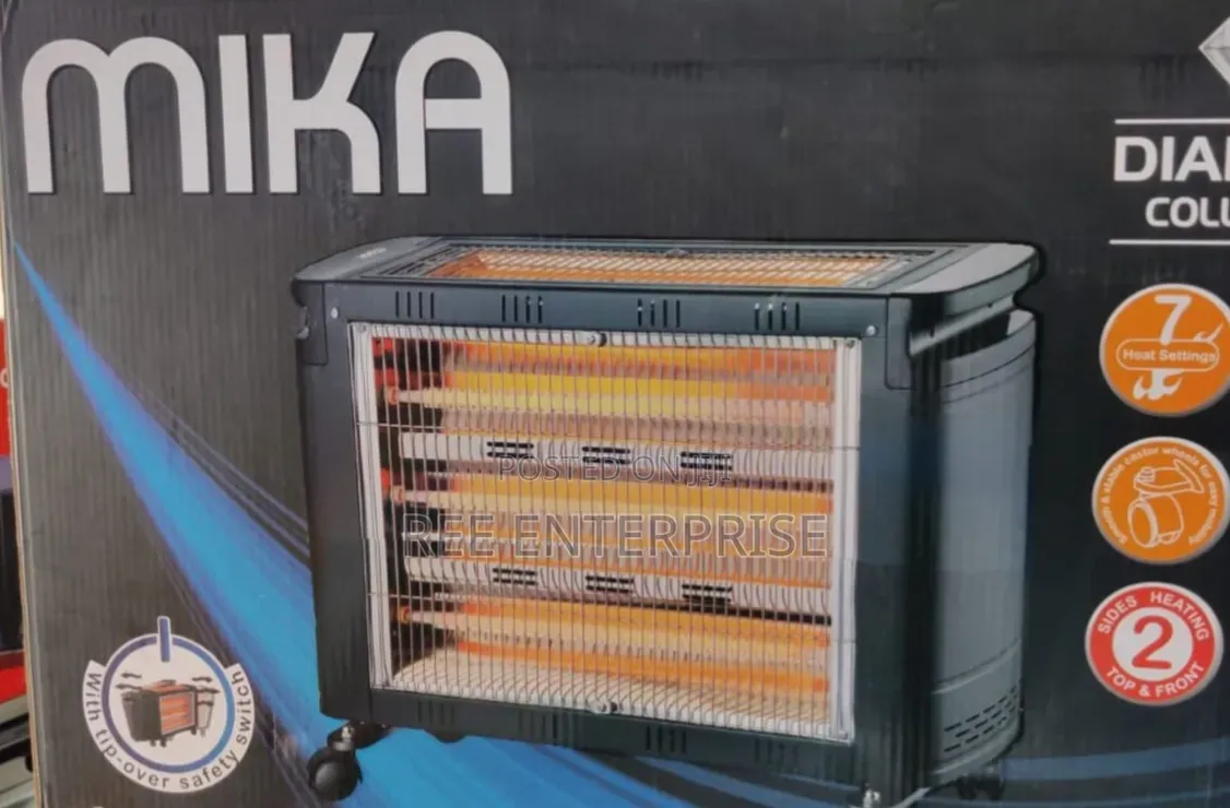 2000 Watts Mika Quartz Heater, 2000w - Grey