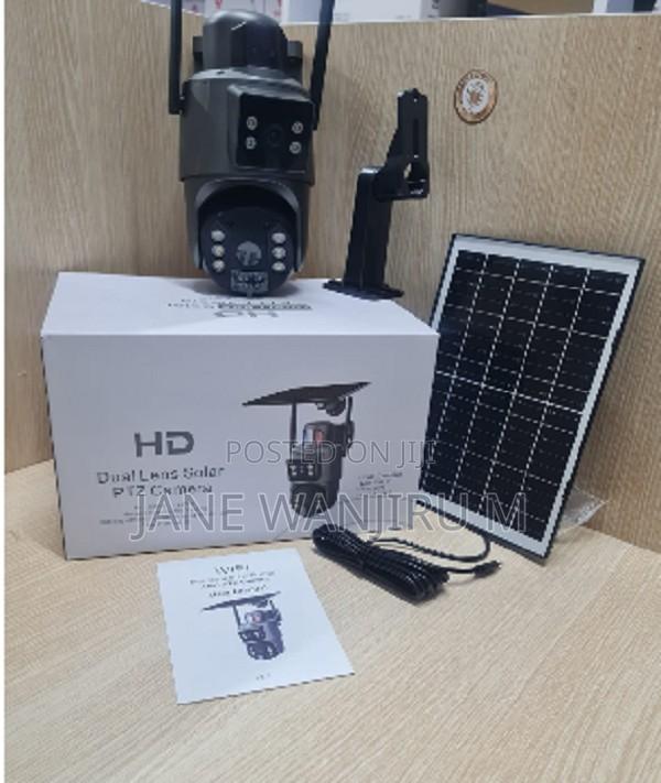 4mp Outdoor Solar Wifi Camera Ubox Dual Lens Motion Detection PTZ