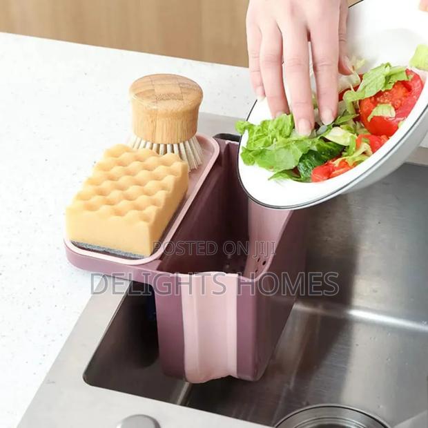 *Kitchen Retractable Drainage Basket With Suction Cup_tr - main view