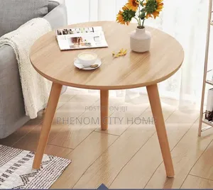 Brown Minimalist Side Table Available