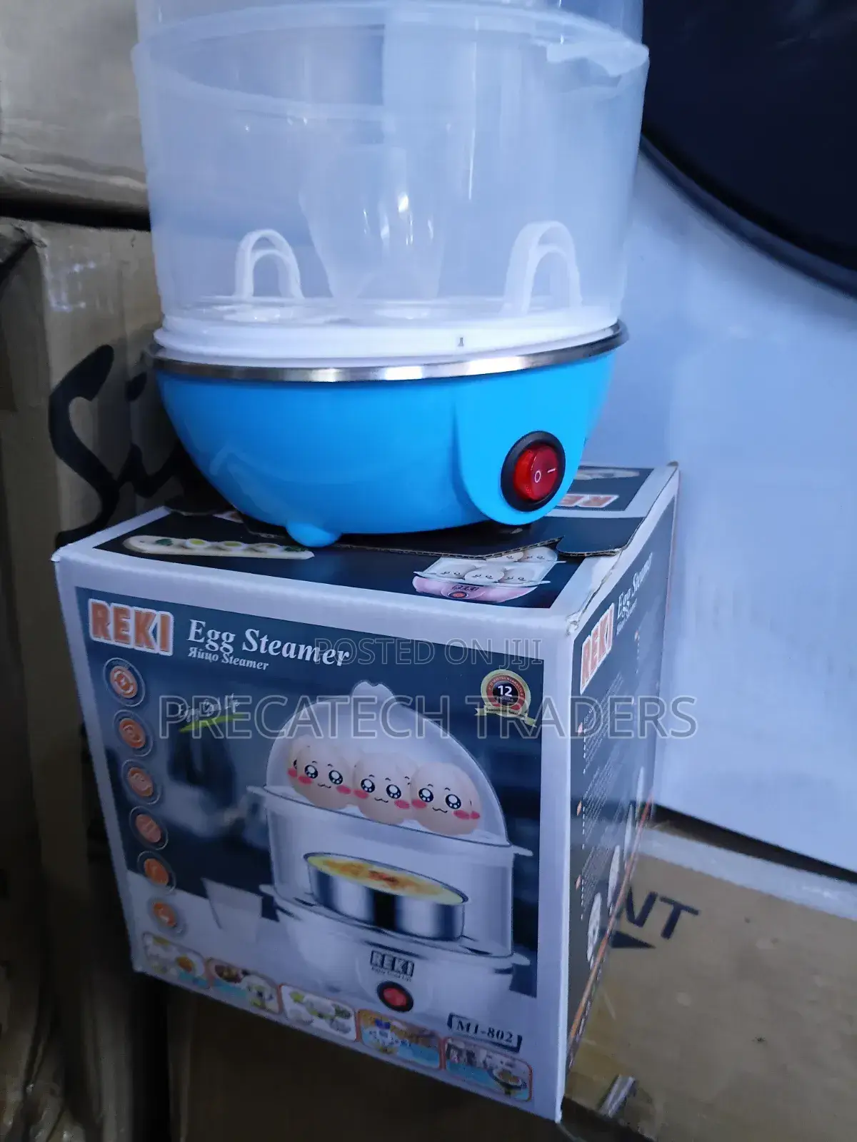 Portable Double Egg Steamer for Home Office