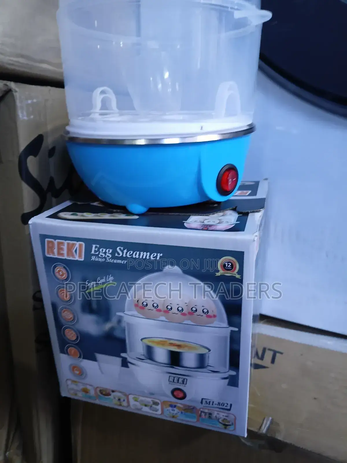 Portable Double Egg Steamer for Home Office