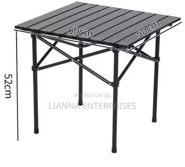 Foldable Metallic Picnic Camping Table - thumbnail 2