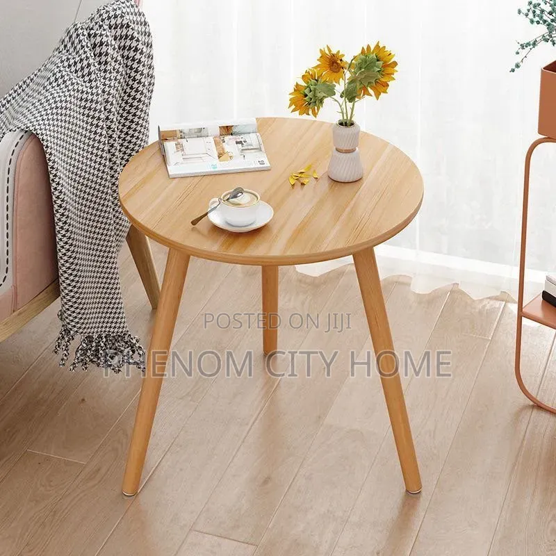 Brown Minimalist Side Table Available