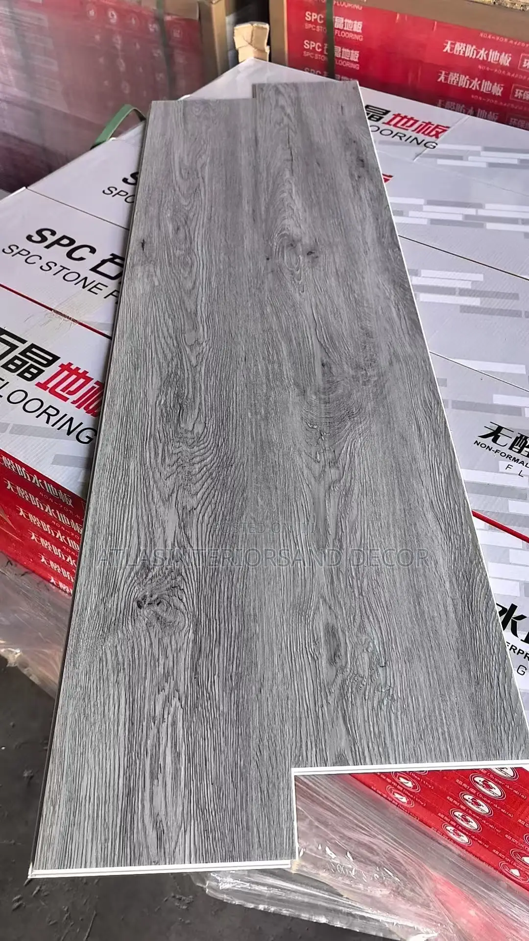 SPC Flooring Mahogany Grey With Underlay