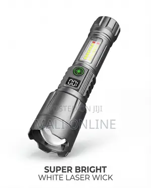 Rechargeable Led Flashlight Torch Usb Waterproof Cob Side Light