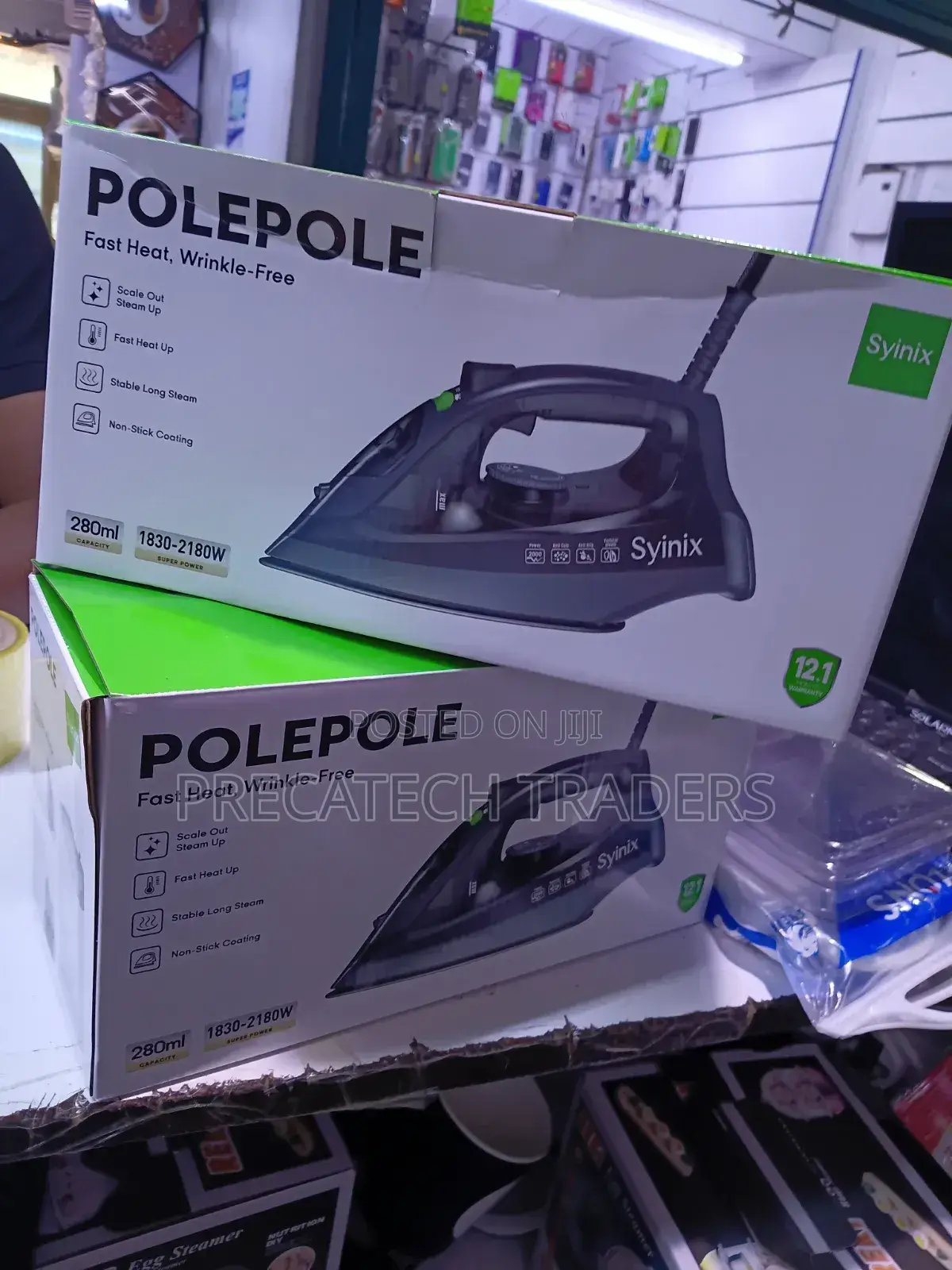 Syinix Polepole Steam Iron 1830–2180w – Brand New