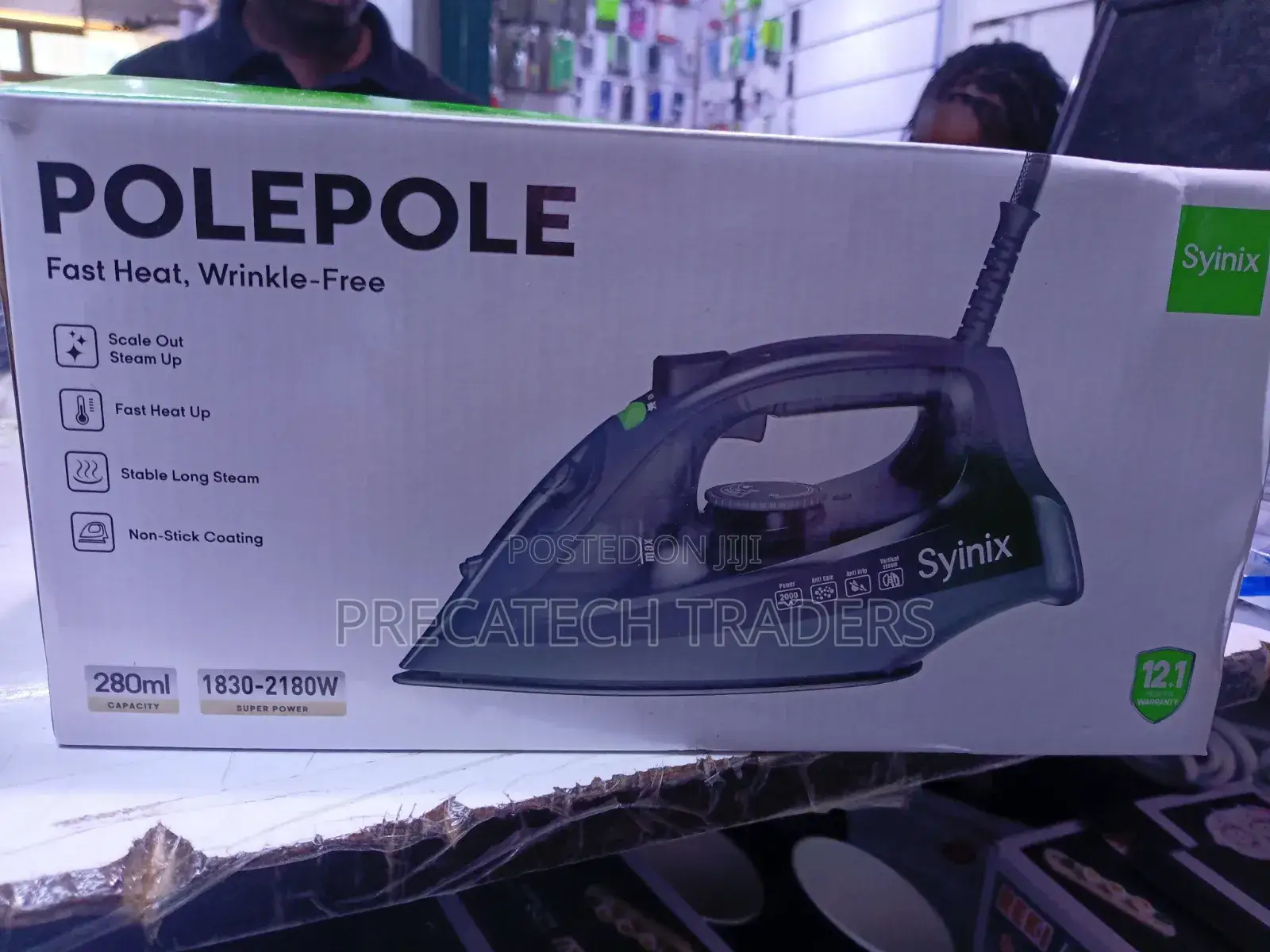 Syinix Polepole Steam Iron 1830–2180w – Brand New