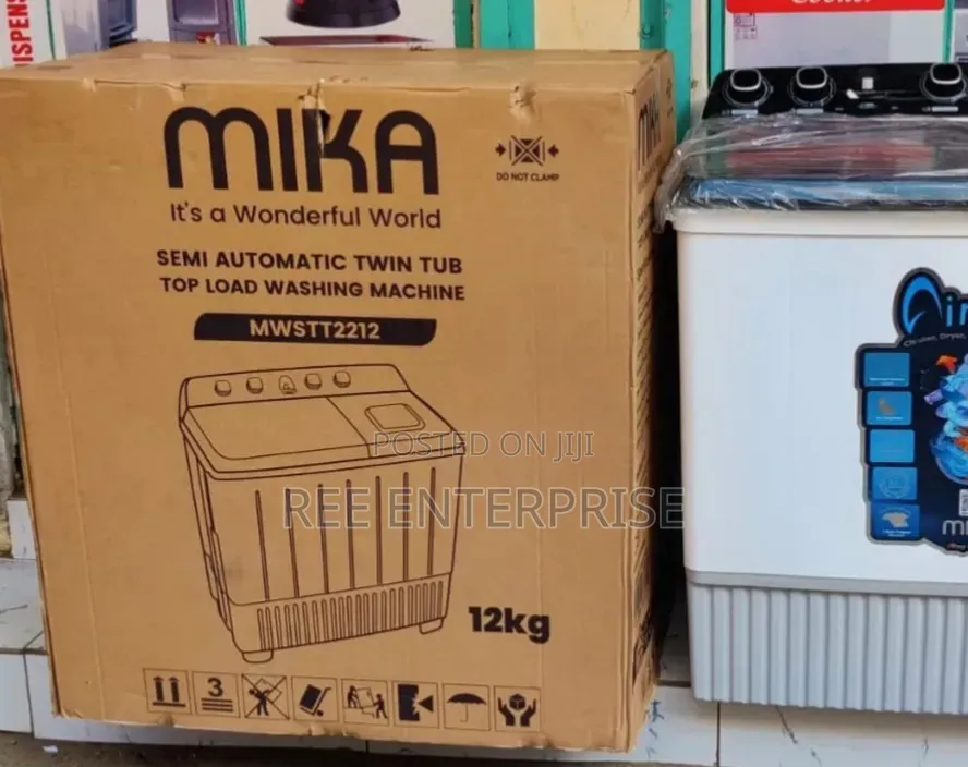 12kg Mika Twin Tub Washing Machine Now Available