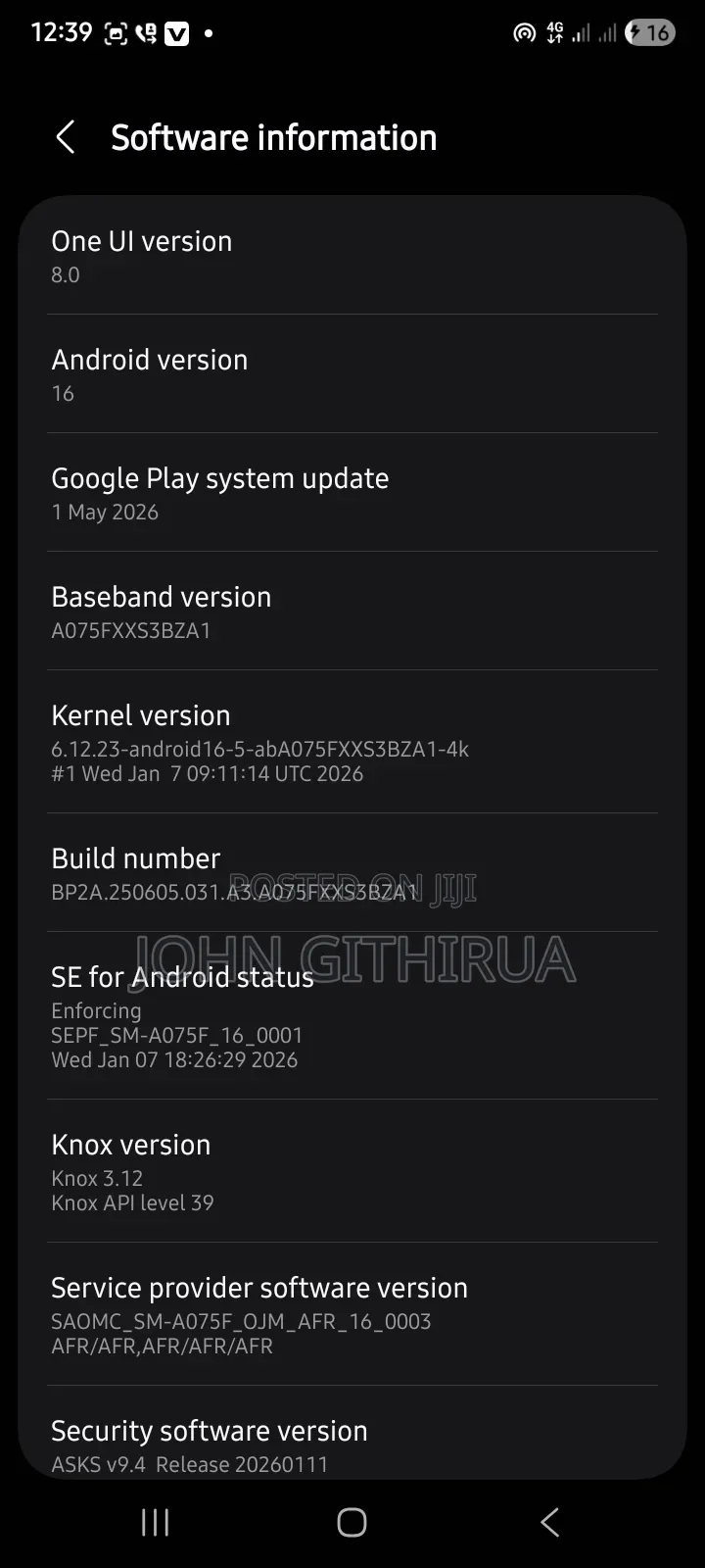 Samsung Galaxy A07 128 GB Blue