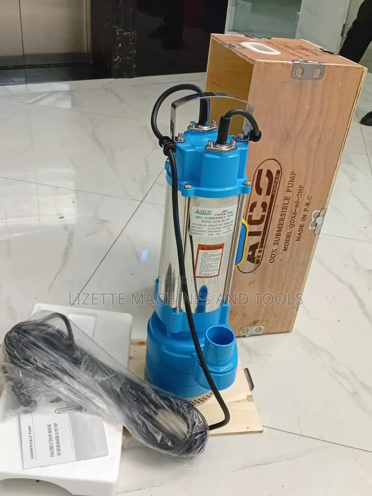 2hp Aico Japan Qdx6-60-2hp Submersible Pump 2"