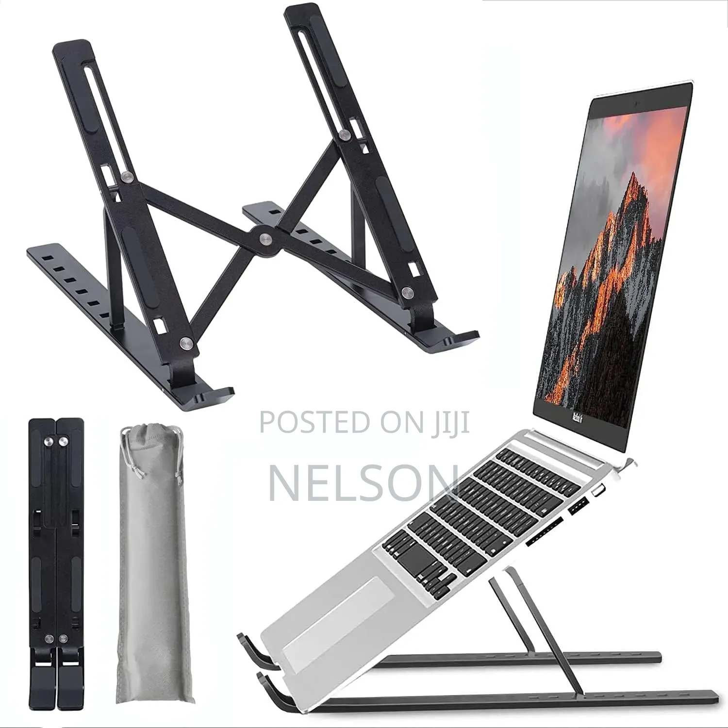Metallic Laptop Stand Stainless