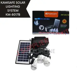 Solar Lighting System Led Bulbs Rechargeable Battery Mobile Power Kit
