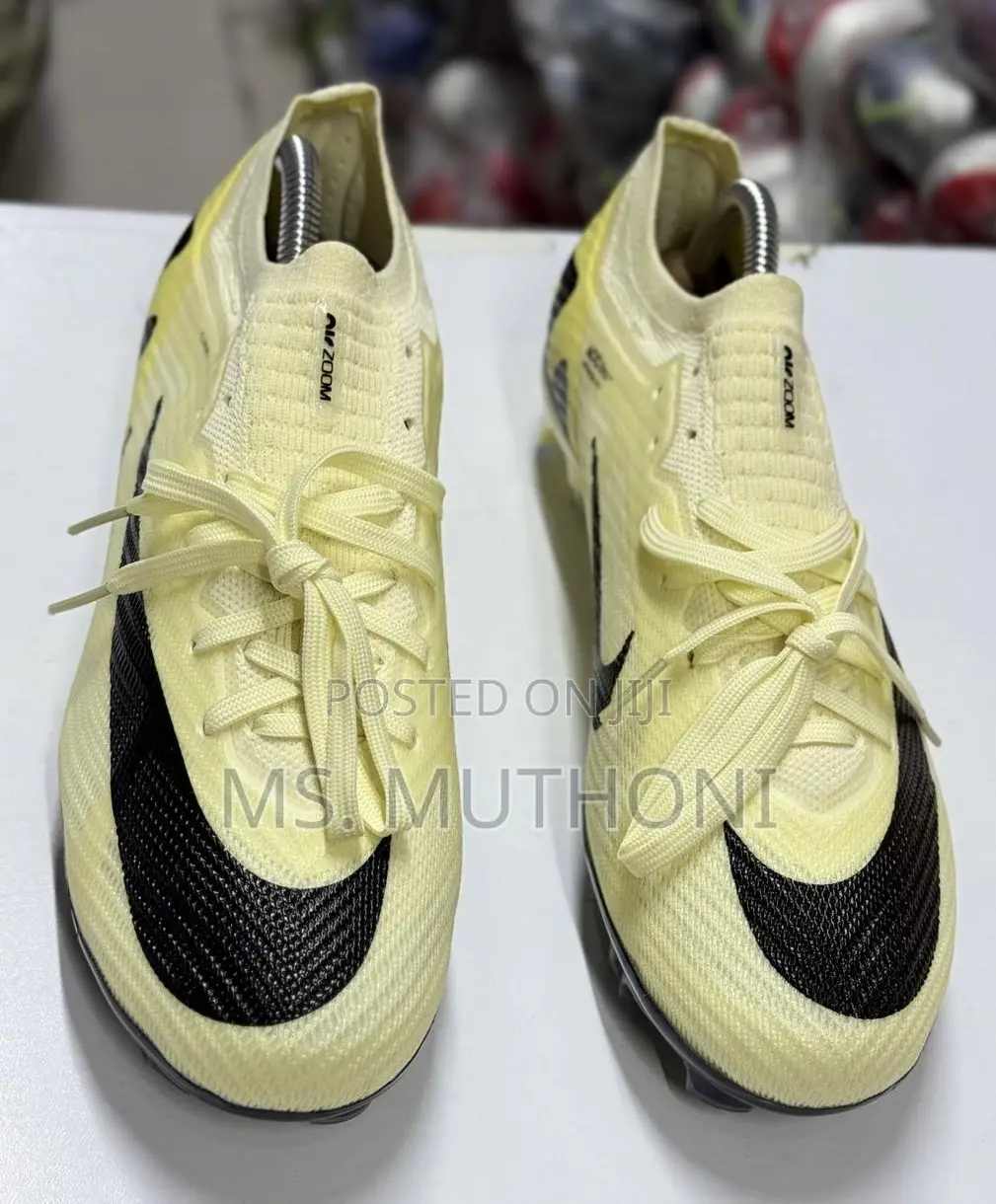 Lemonade / Black Nike Air Zoom Mercurial Vapor Elite Fg Soccer Cleats