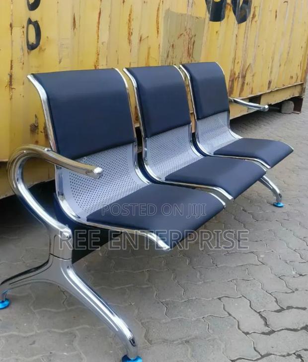 3 Way Link Chair Padded Waiting Bench - thumbnail 2