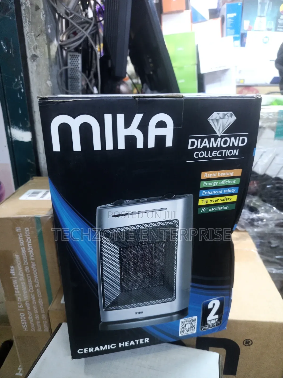 Mika Mh201 - Ceramic Heater, 750w-1500w With 2 Years Warranty 