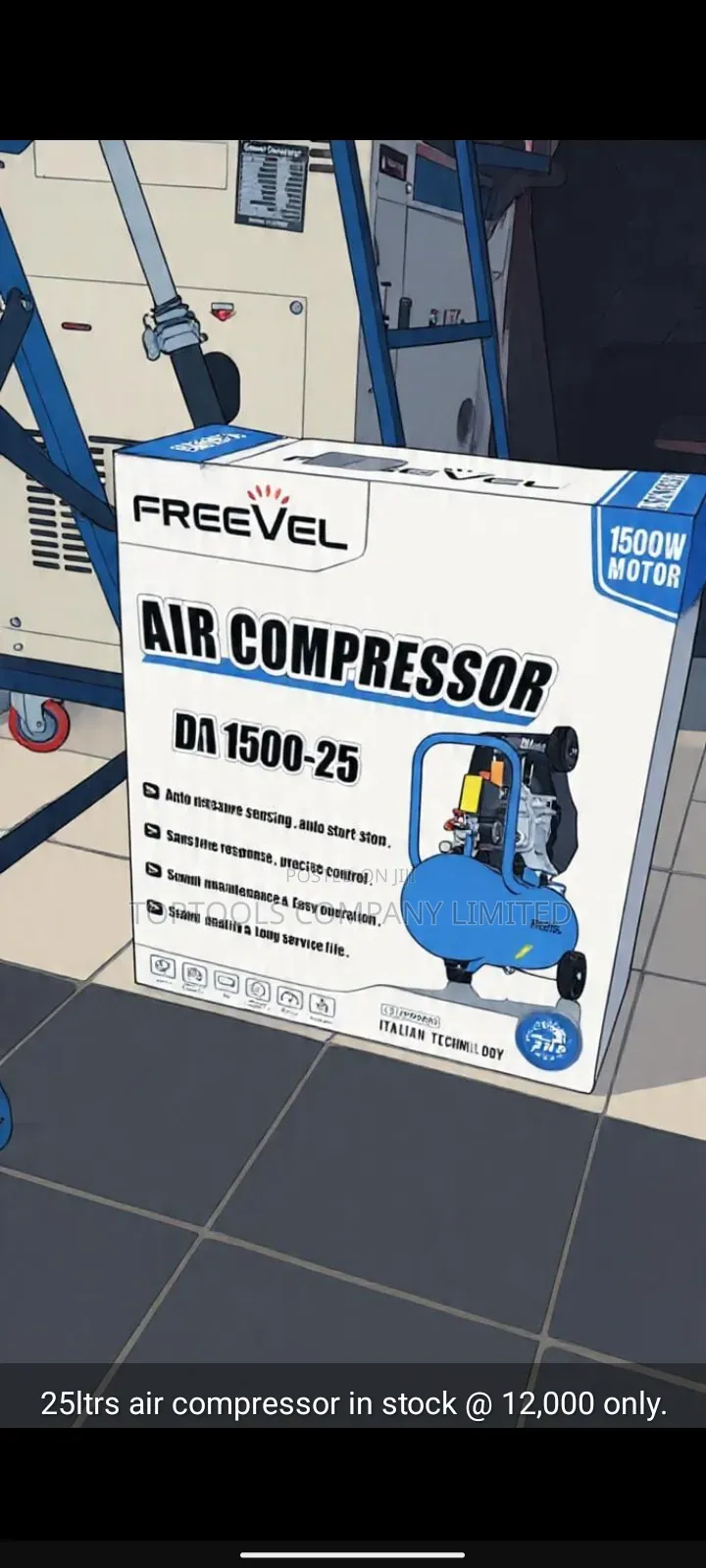 Freevel Air Compressor 25ltrs 1500watts