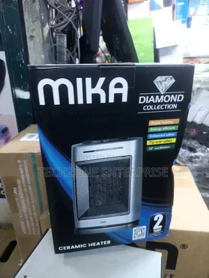 Mika Mh201 Ceramic Heater, 750w-1500w With 2 Heat Settings 