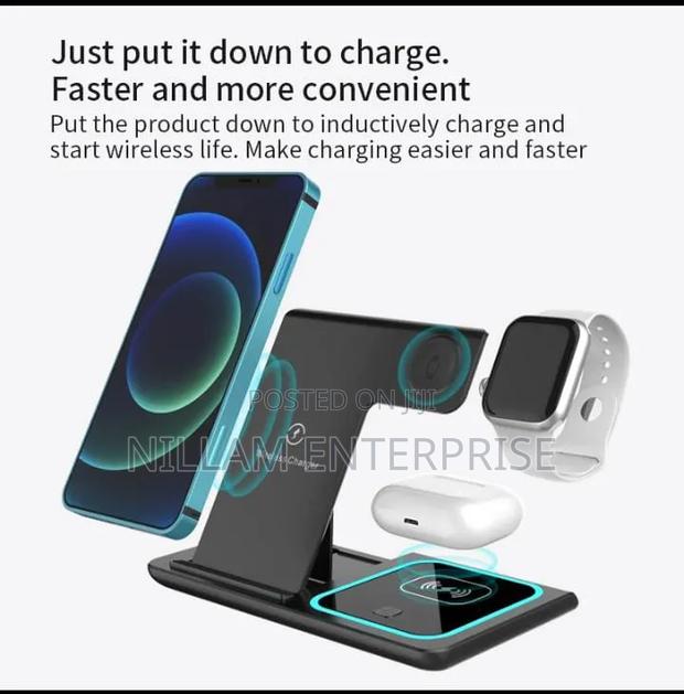 3 In1 15w Foldable Wireless Charger