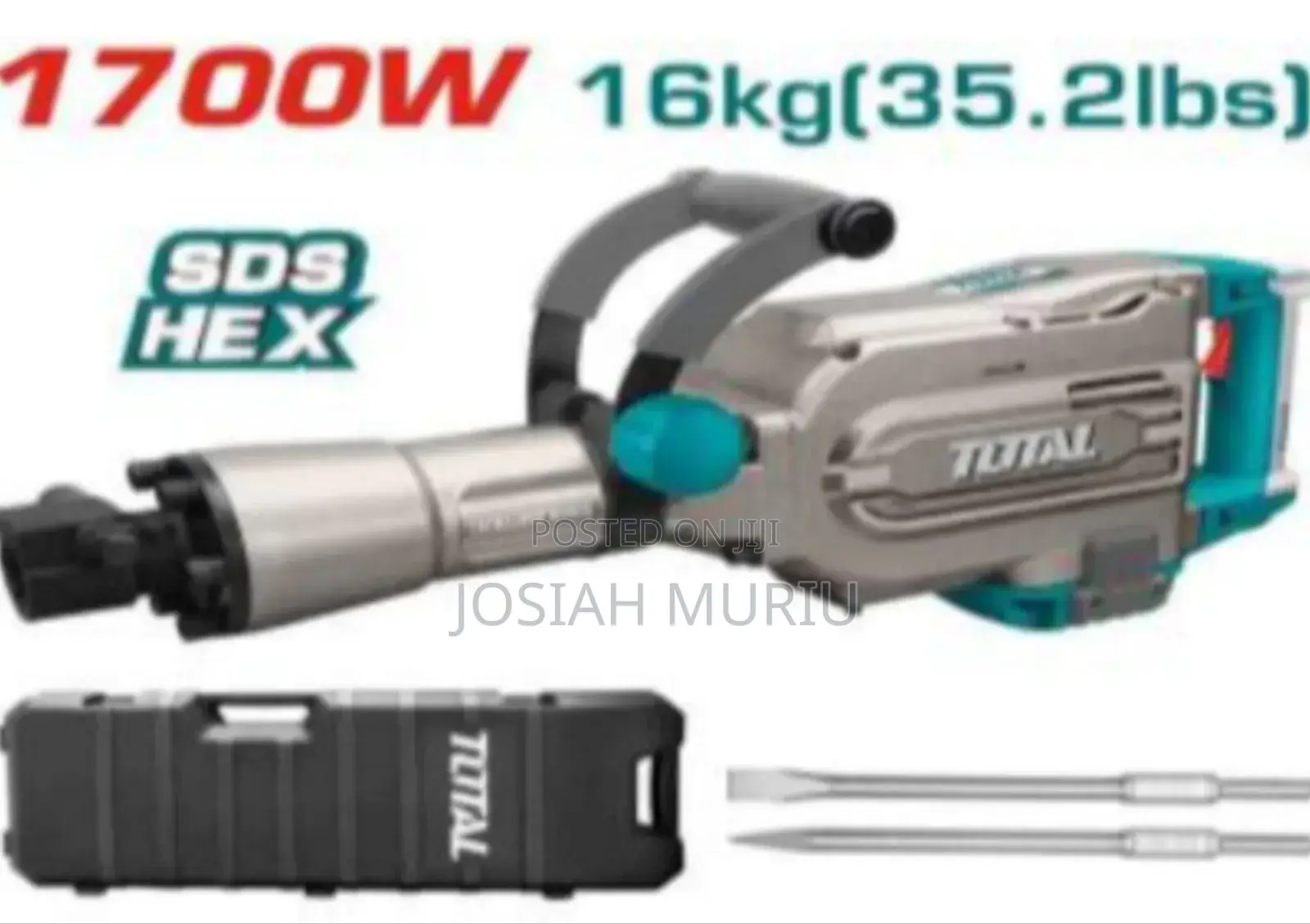 1700w 16kg Total Demolition Hammer