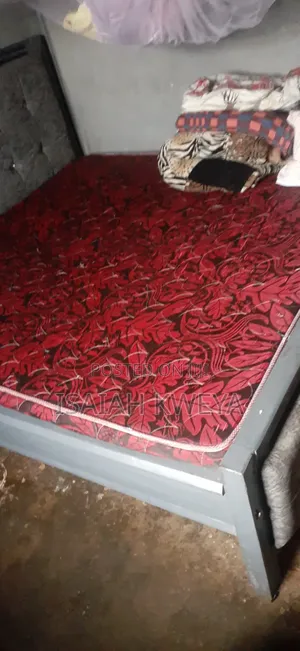 6 by 6 Mahogany Bed With High Density Mattress
