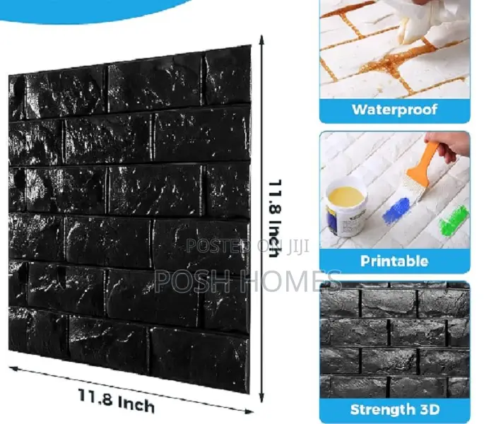 Black Self Adhesive Foam Panels