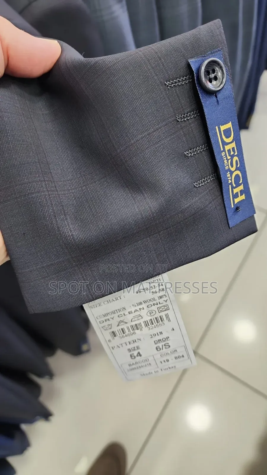 New Arrivals! 100% Wool Classic Suits for Men. Delivery Available! 